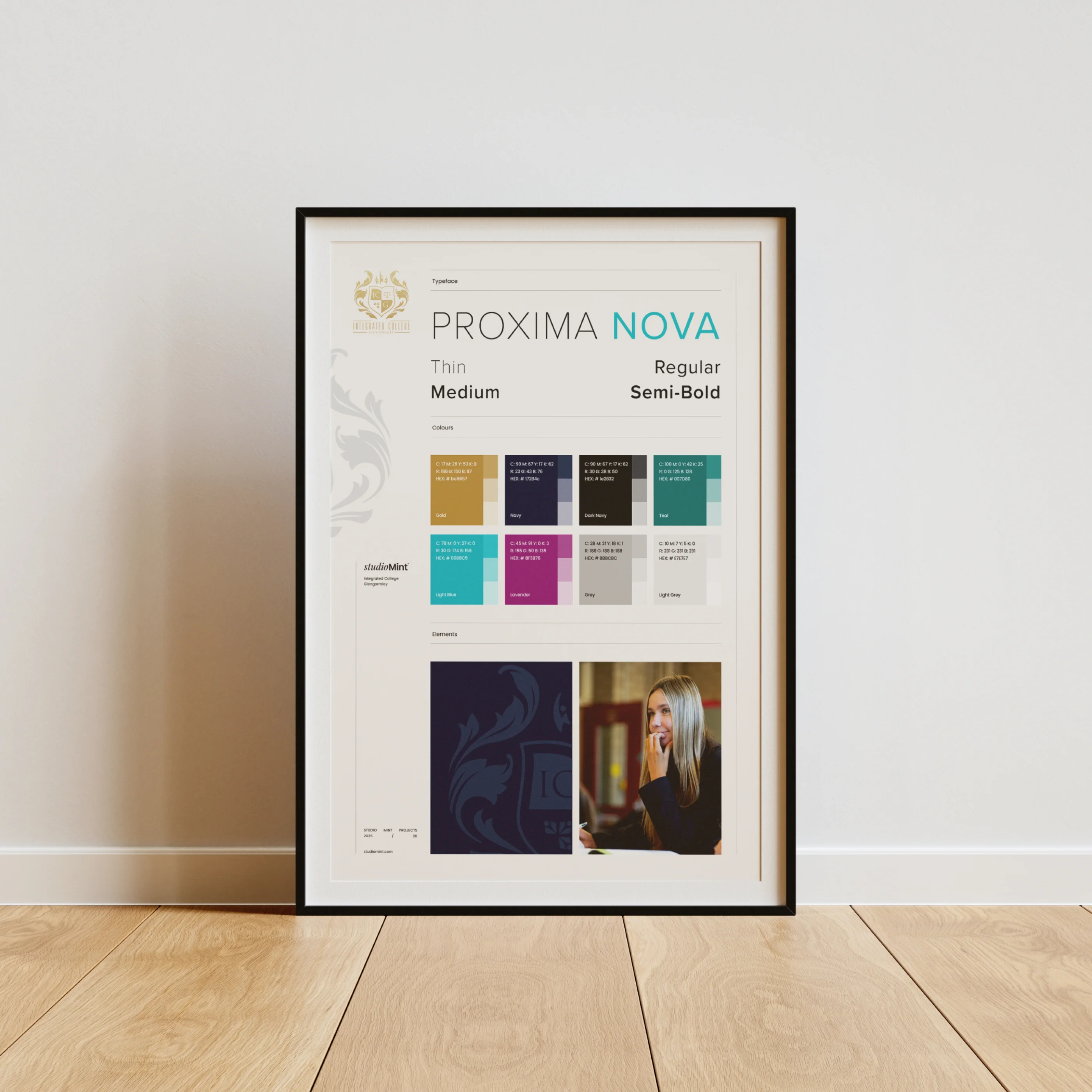 Free Poster on the Floor Mockup 3 U Pdated
