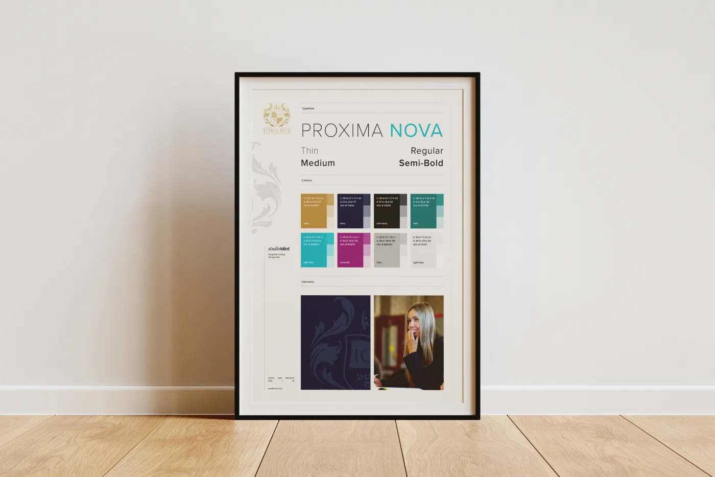 Free Poster on the Floor Mockup 3 U Pdated