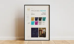 Free Poster on the Floor Mockup 3 U Pdated