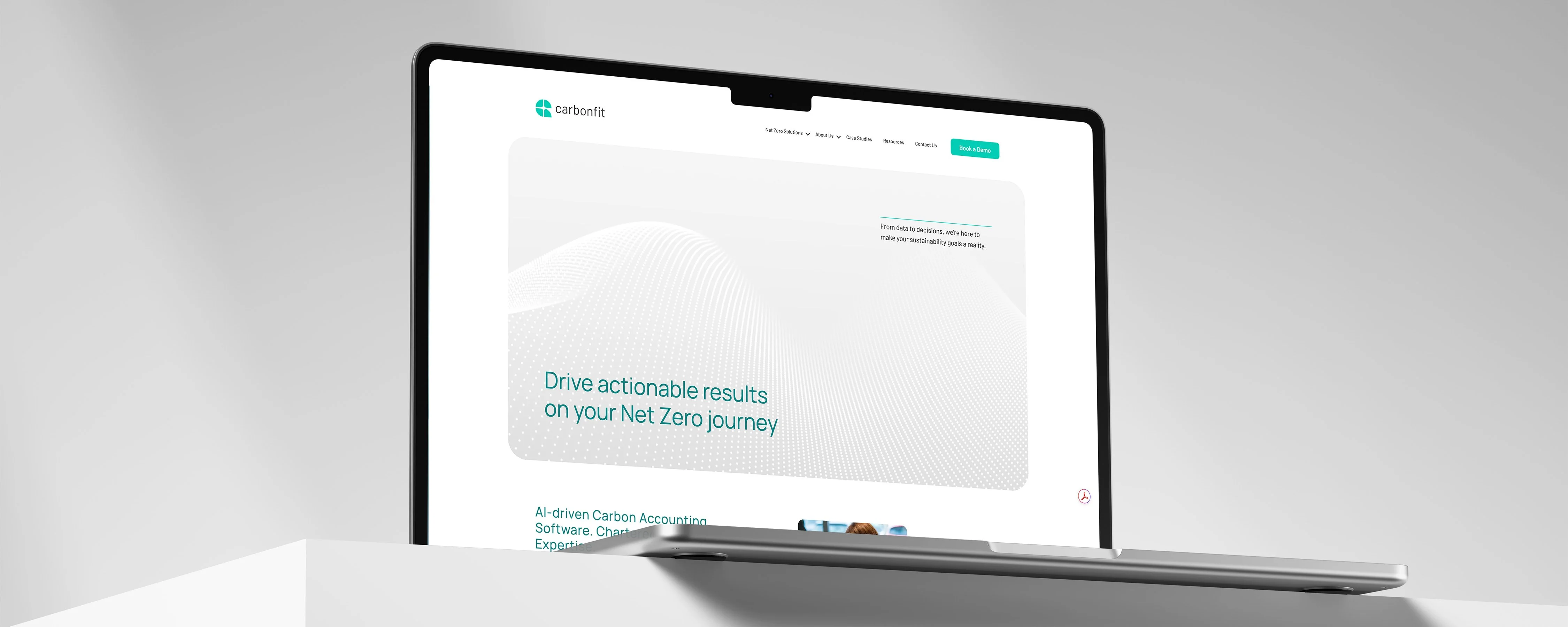 Laptop on Cube Mockup